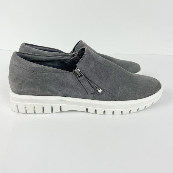 BLONDO Women's Faith Sneaker 9 Dark Grey Suede Waterproof Slip-on NWOB - Picture 2 of 13